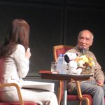 スヌーピー４０周年を記念し、翻訳者の谷川俊太郎がトークショーを開催